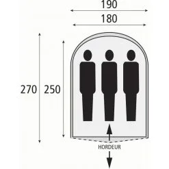 Safarica Cycloon L Pop Up - 3 Persoons Tent Blauw -Exporteren Hengels Winkel 28798 safarica cycloon 210