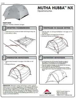 MSR Mutha Hubba NX / 3 Persoons Tent Groen -Exporteren Hengels Winkel 34240 msr mutha hubba nx 3 persoons tent green