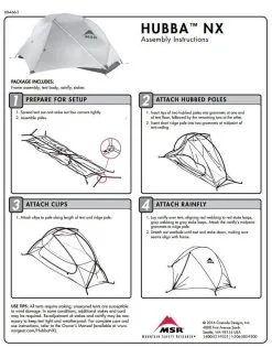 MSR Hubba NX / 1 Persoons Tent - Groen -Exporteren Hengels Winkel 34261 msr hubba nx 1 persoons tent
