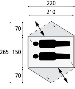 Safarica Velocity 2 - 2 Persoons Tent Grijs -Exporteren Hengels Winkel 74766 safarica velocity 2 2 persoons tent