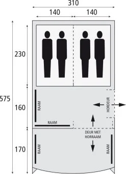 Safarica Pacific Reef 310 TC - 4 Persoons Tent Grijs 11 Safarica Pacific Reef 310 TC - 4 Persoons Tent Grijs -Exporteren Hengels Winkel 74812 safarica pacific reef 310 tc 4 persoons tent