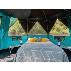 Coleman Octagon BlackOut - 8 Persoons Tent Groen -Exporteren Hengels Winkel 75851 coleman octagon blackout 8 persoons tent