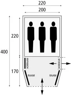 Safarica Blackhawk 220 TC / 3 Persoons Tent Beige 10 Safarica Blackhawk 220 TC / 3 Persoons Tent Beige -Exporteren Hengels Winkel 76089 safarica blackhawk 220 tc 3 persoons tent