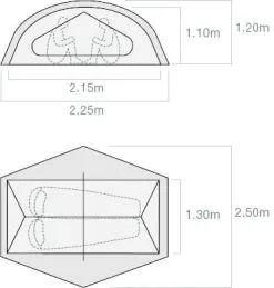 Exped Lyra II / 2 Persoons Tent -Exporteren Hengels Winkel 84128 exped lyra ii 2 persoons tent