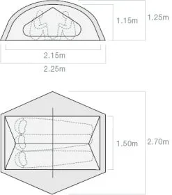 Exped Lyra III / 3 Persoons Tent -Exporteren Hengels Winkel 84133 exped lyra iii 3 persoons tent
