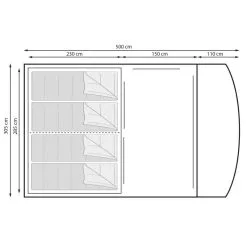Eurotrail Alabama Alu BTC / 4-Persoons Tent -Exporteren Hengels Winkel 85917 eurotrail alabama alu btc 4 persoons tent