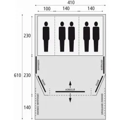 Bardani AirWave 410 DeLuxe TC AIR - 5 Persoons Opblaastent -Exporteren Hengels Winkel 86623 bardani airwave 410 deluxe tc air 5 persoons opblaastent
