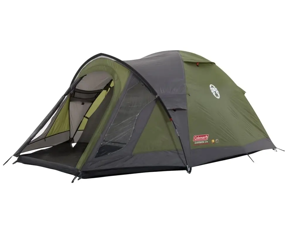 Coleman Darwin 3 Plus / 3 Persoons Tent - Groen 3 Coleman Darwin 3 Plus / 3 Persoons Tent - Groen