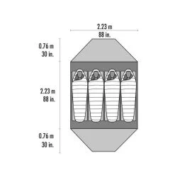 MSR Elixir 4 / 4 Persoons Tent Groen -Exporteren Hengels Winkel 88468 msr elixir 4 tent green v2