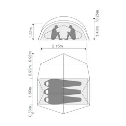 Exped Outer Space III / 3 Persoons Tent 7 Exped Outer Space III / 3 Persoons Tent -Exporteren Hengels Winkel 92145 exped outer space iii