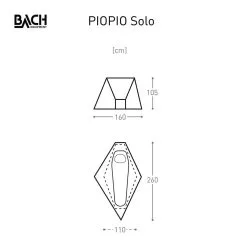 Bach PioPio Solo Tent UL Donkergroen -Exporteren Hengels Winkel 96036 bach piopio solo tent ul