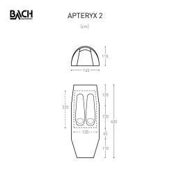 Bach Apteryx 2 / 2 Persoons Tent Donkergroen -Exporteren Hengels Winkel 96073 bach apteryx 2 2 persoons tent