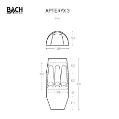 Bach Apteryx 3 / 3 Persoons Tent Donkergroen -Exporteren Hengels Winkel 96092 bach apteryx 3 3 persoons tent