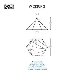 Bach Wickiup 3 / 3 Persoons Tent Donkergroen 9 Bach Wickiup 3 / 3 Persoons Tent Donkergroen -Exporteren Hengels Winkel 96101 bach wickiup 3 3 persoons tent