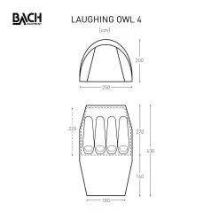 Bach Laughing Owl 4 / 4 Persoons Tent Donkergroen -Exporteren Hengels Winkel 96140 bach laughing owl 4 4 persoons tent