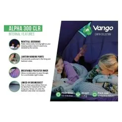 Vango Alpha 300 CLR / 3 Persoons Tent Blauw -Exporteren Hengels Winkel 96959 vango alpha 300 clr 3 persoons tent