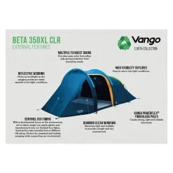 Vango Beta 350XL CLR / 3 Persoons Tent Blauw 9 Vango Beta 350XL CLR / 3 Persoons Tent Blauw -Exporteren Hengels Winkel 96963 vango beta 350xl clr 3 persoons tent
