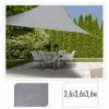 ML Schaduwdoek Driehoek 3,6 X 3,6 X 3,6 M Grijs -Exporteren Hengels Winkel 98508 ml schaduwdoek driehoek 36 x 36 x 36 m